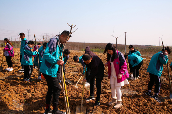 “携手植树，共创蓝天”丨南京新华师生共筑新华育才林