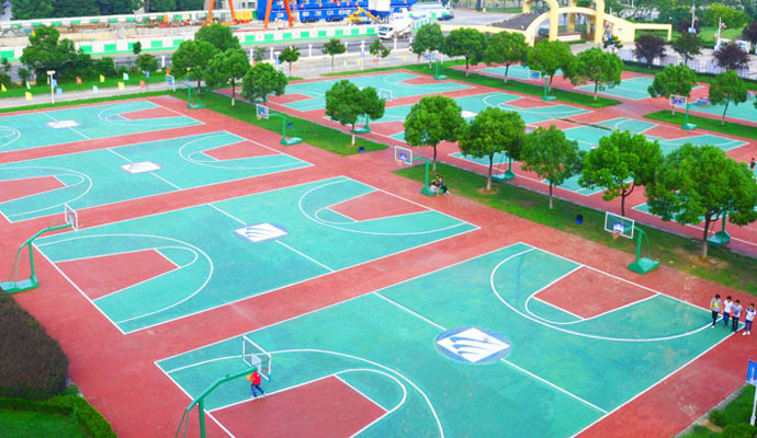 南京新华电脑专修学院篮球场